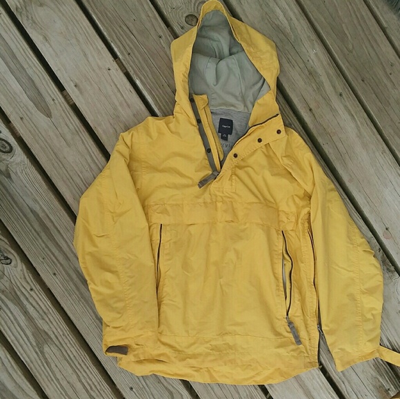 gap yellow rain jacket